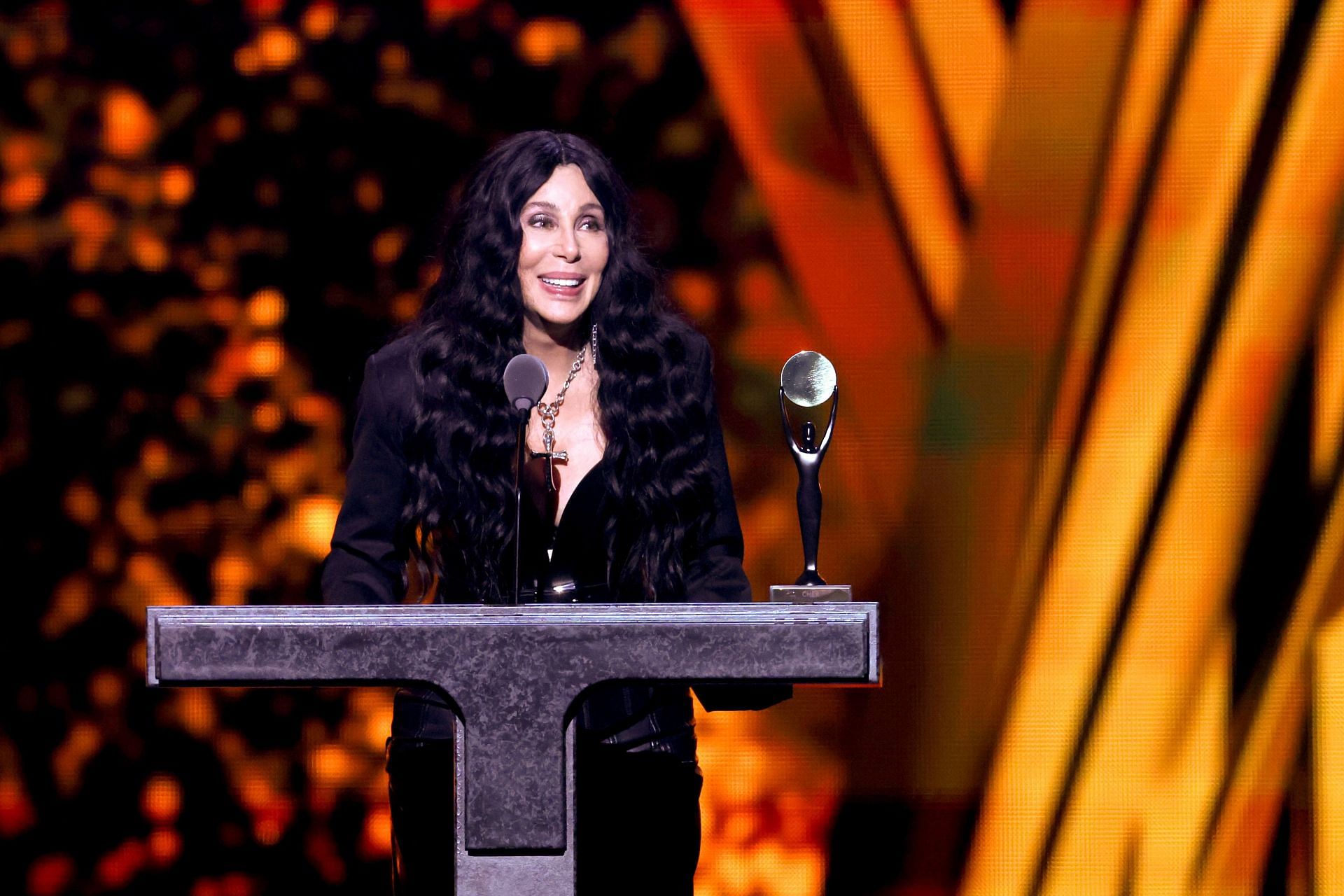 Cher at the 2024 Rock & Roll Hall Of Fame Induction Ceremony (Image via Getty)